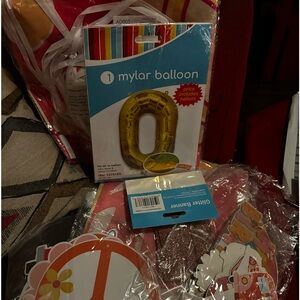 Hippie birthday theme kit